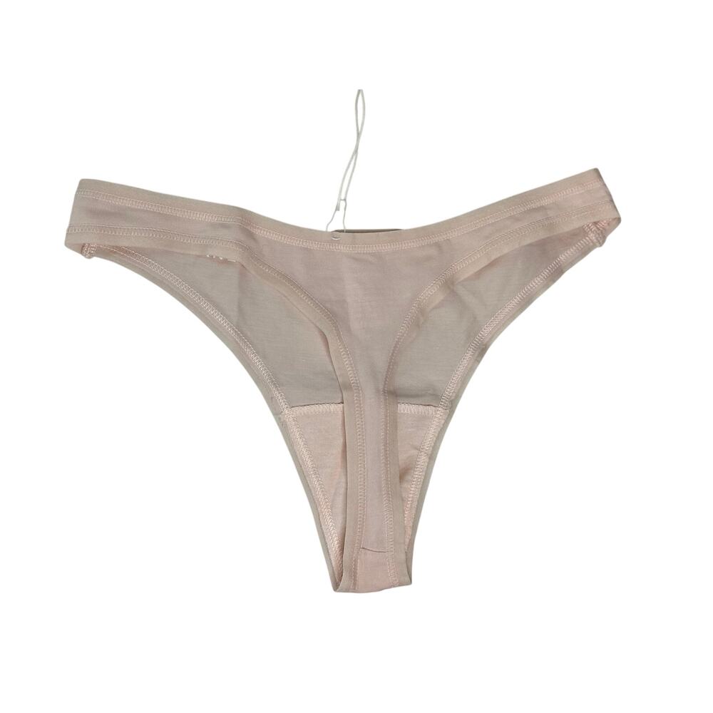 Everlane NWT The Thong Pale Pink Supima Cotton Panties Underwear Womens XXS 2XS